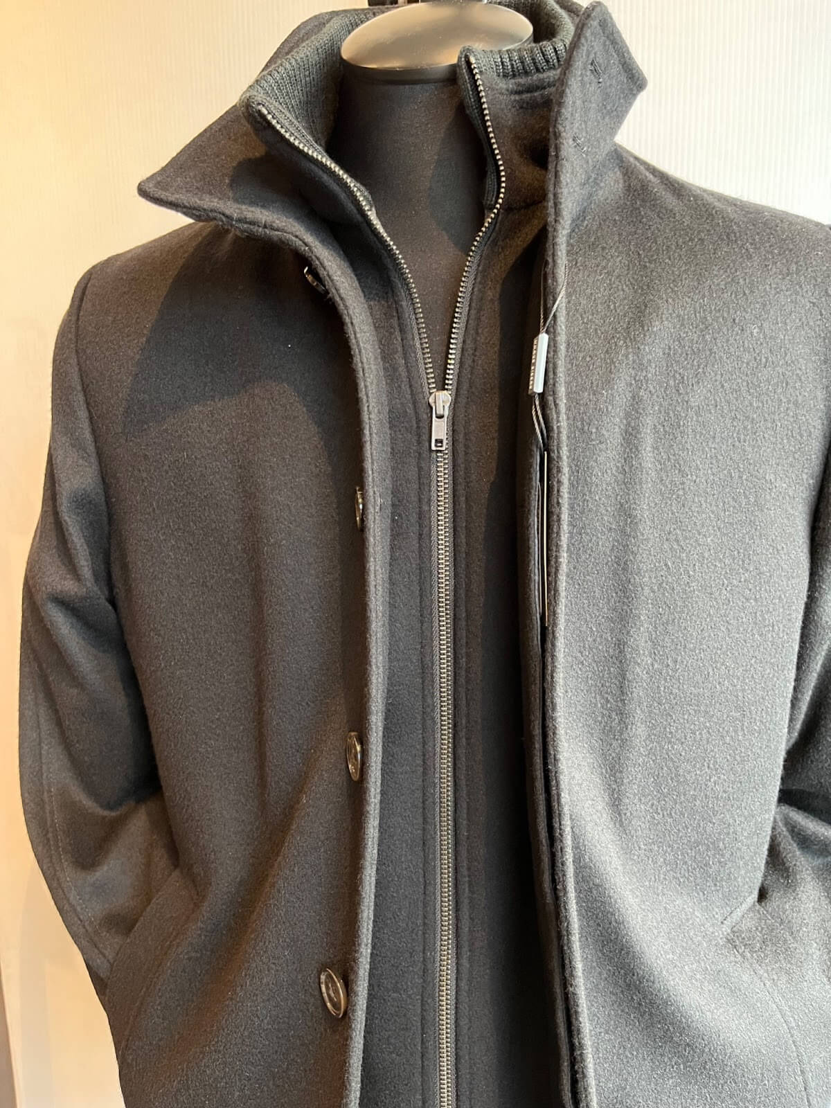 Black Wool Winter Car Coat 1 Black Wool Winter Car Coat