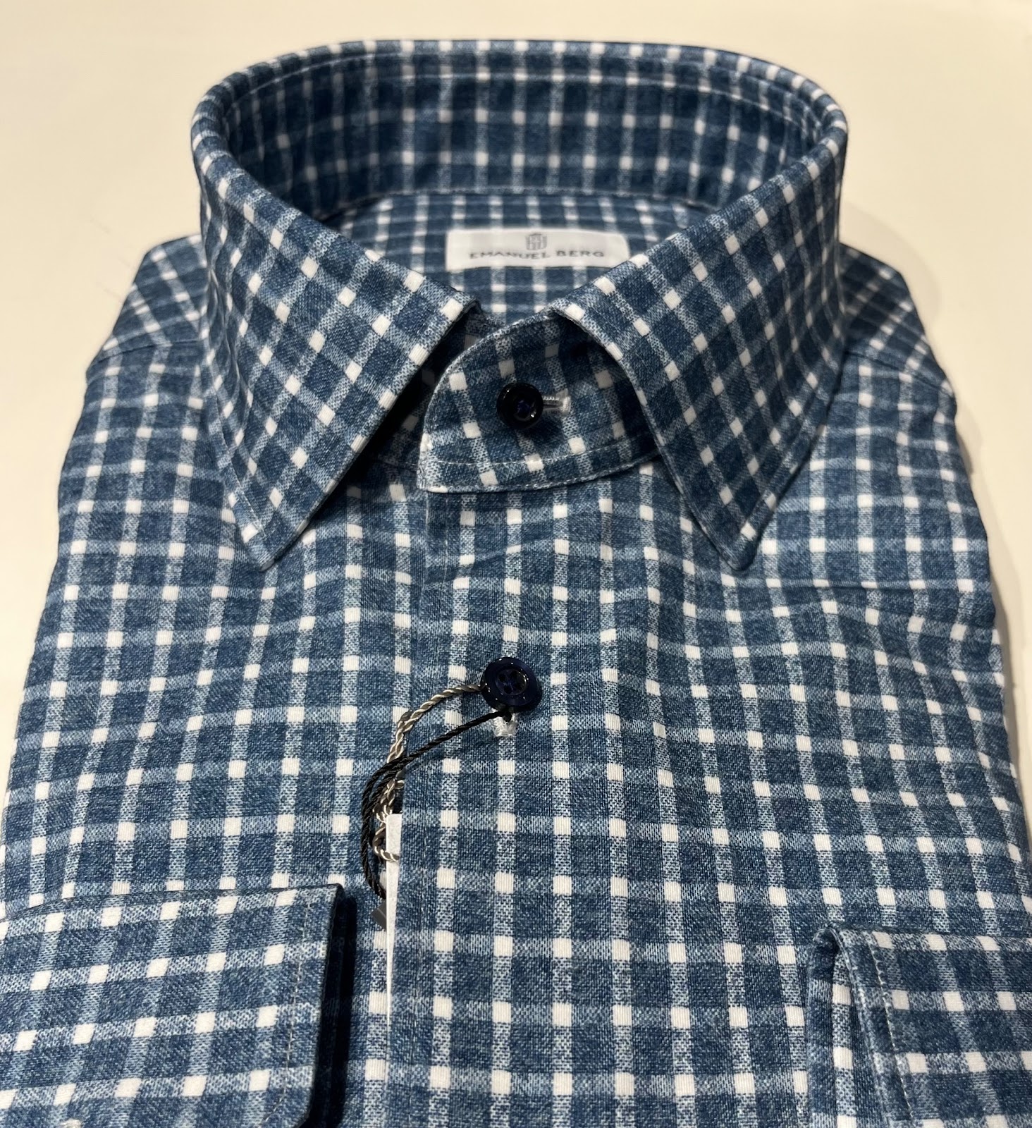 Blue and White Check - Robbie Brown Menswear